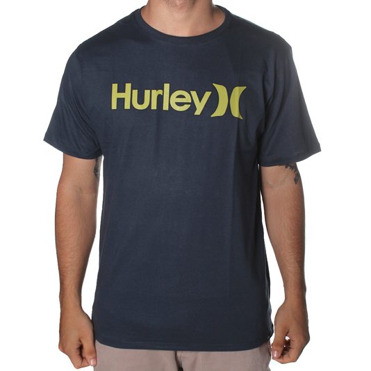 Camiseta Hurley Silk O&O Marinho Azul Marinho/Verde
