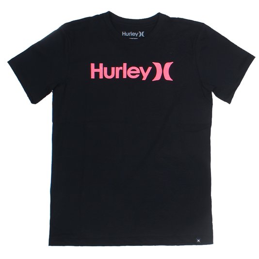 Camiseta Hurley Silk O&O Solid Infantil Preto