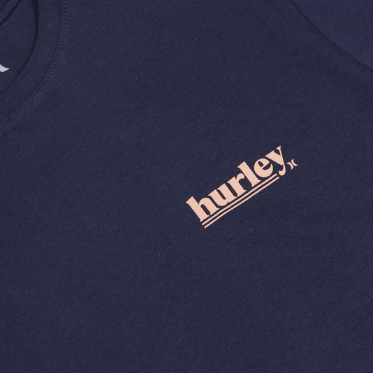 Camiseta Hurley Silk Puff Azul Marinho