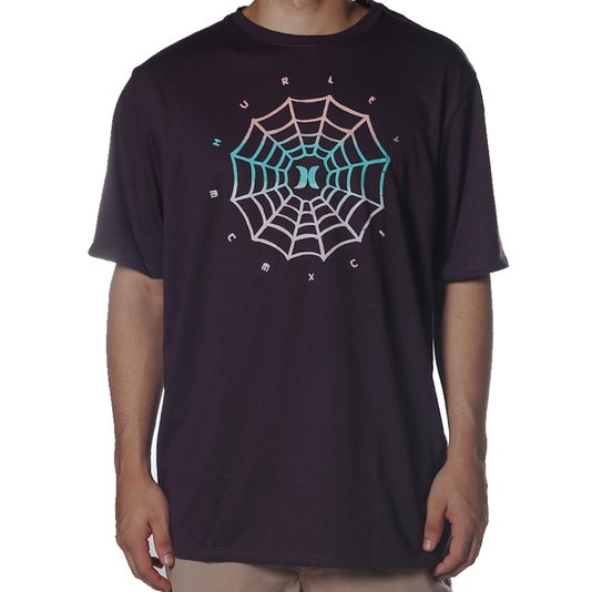 Camiseta Hurley Silk Web Logo Teia Bordo