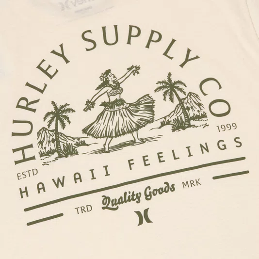 Camiseta Hurley Ula Ula Off White