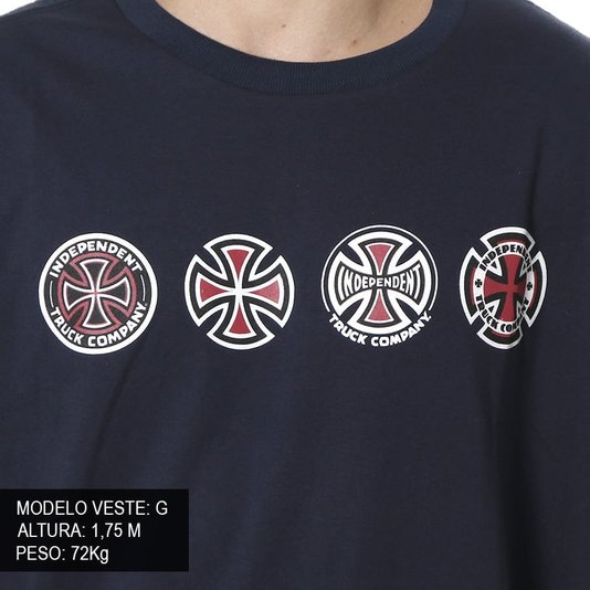 Camiseta Independent 4 Of A Kind Azul Marinho