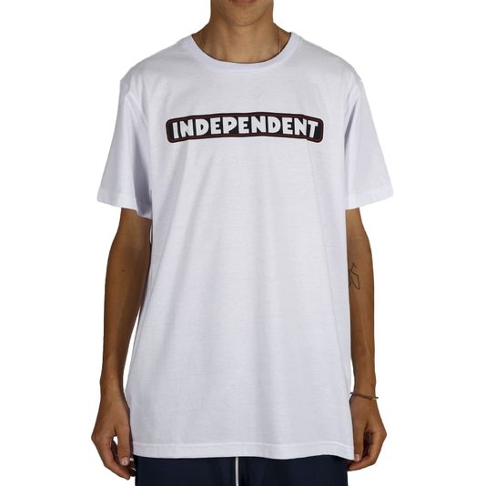 Camiseta Independent Bar Logo 3 Colors Branco