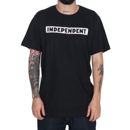 Camiseta Independent Bar Logo 3 Colors Preto