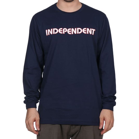 Camiseta Independent Bar Logo M/L Azul Marinho