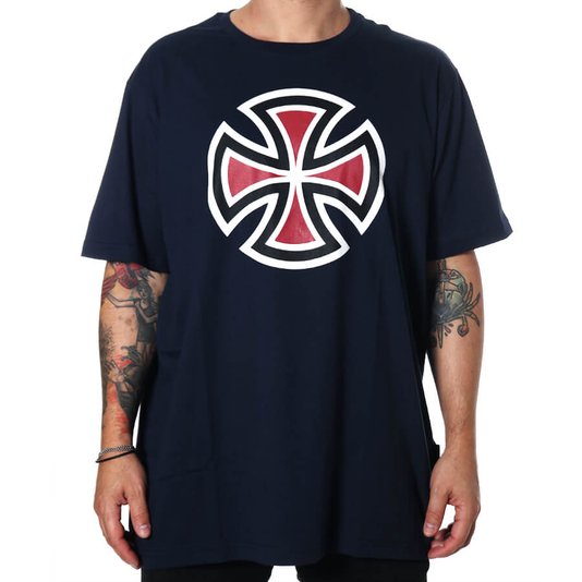 Camiseta Independent Big 4 Tier Cross 3 Colors Azul Marinho