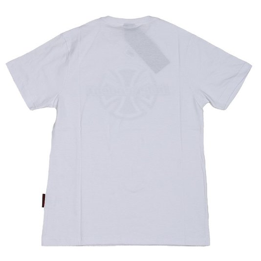 Camiseta Independent Chrome Front Juvenil Branco