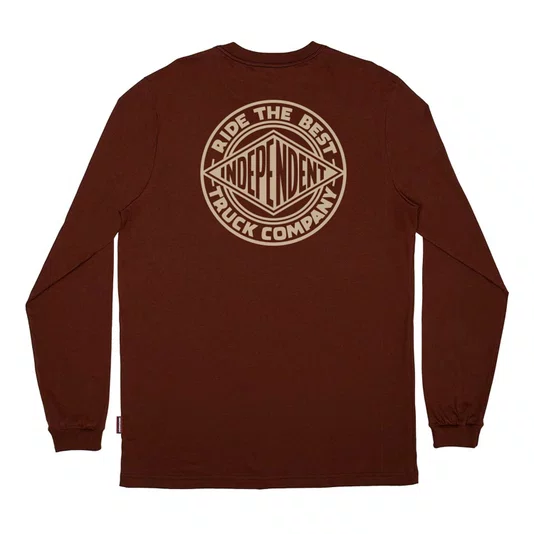 Camiseta Independent Clipper M/L Marrom