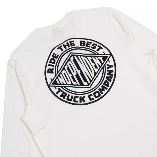 Camiseta Independent M/L Clipper Off White