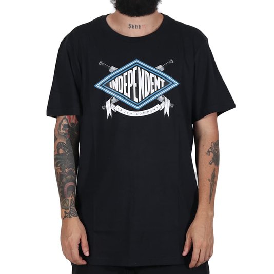 Camiseta Independent Turn And Burn Front Preto