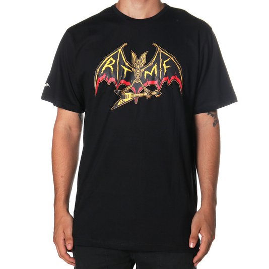 Camiseta Layback Morcego Rock'n'Roll Preto