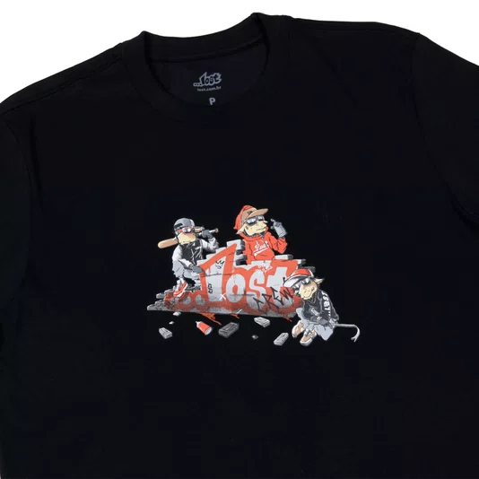 Camiseta Lost Crew Preto
