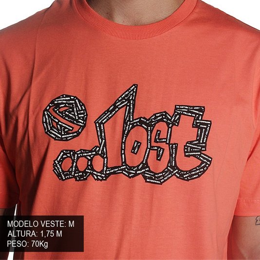 Camiseta Lost Embossed Tape Laranja