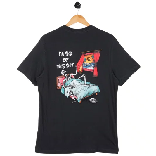 Camiseta Lost Im Sick Of This Shit Cinza Chumbo