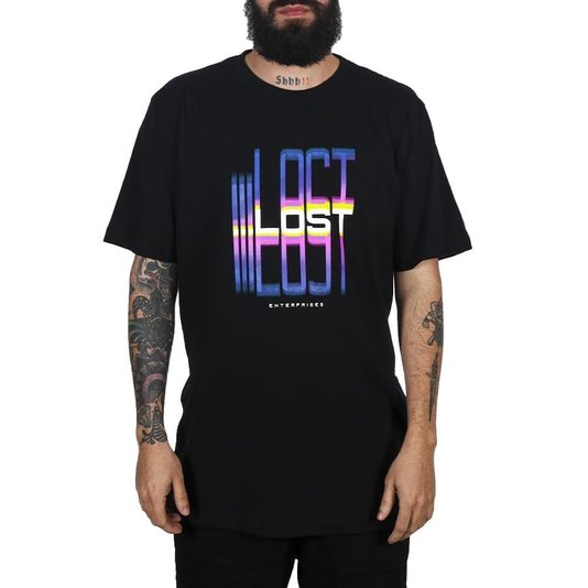 Camiseta Lost Logo Light Preto