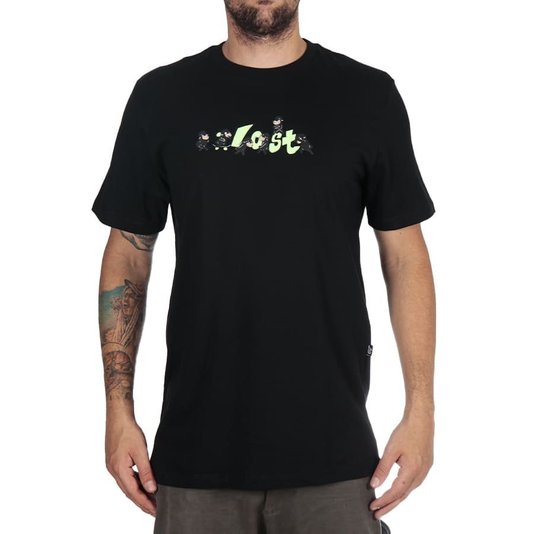 Camiseta Lost Logo Lost Preto