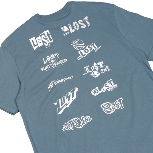 Camiseta Lost Logotypes Azul