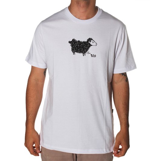 Camiseta Lost Ovelha Doodle Branco