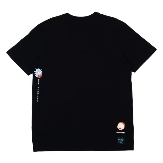 Camiseta Lost Rick And Morty Get Schwifty Preto