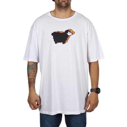 Camiseta Lost Sheep Colors Oversized Branco