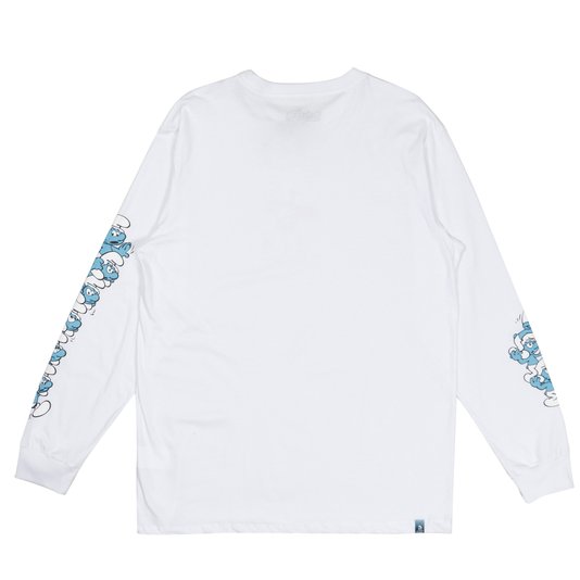 Camiseta Lost Smurfs M/L Branco