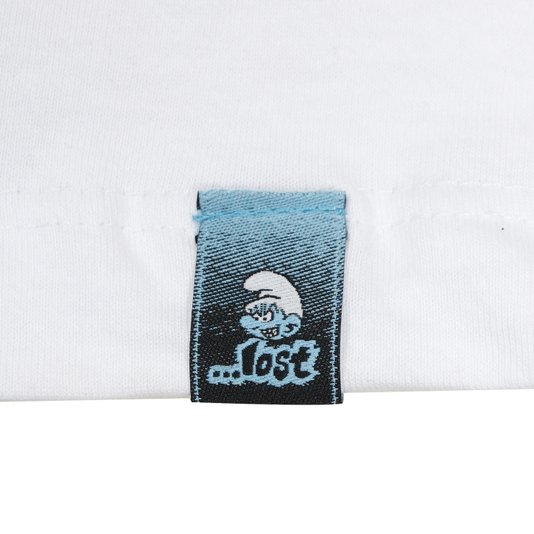 Camiseta Lost Smurfs M/L Branco