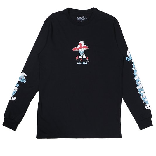 Camiseta Lost Smurfs M/L Preto