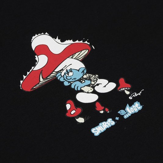 Camiseta Lost Smurfs M/L Preto