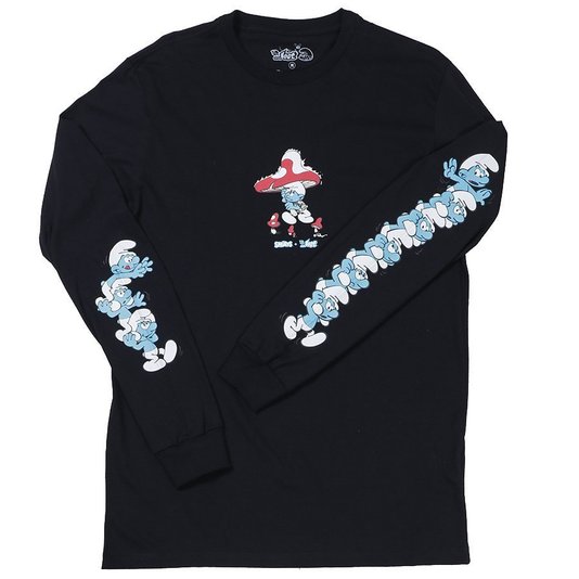 Camiseta Lost Smurfs M/L Preto