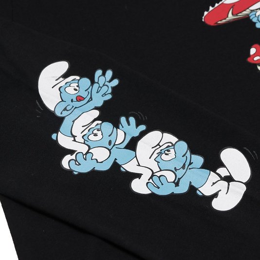 Camiseta Lost Smurfs M/L Preto