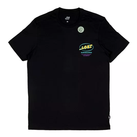 Camiseta Lost Surfboards Preto