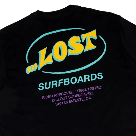 Camiseta Lost Surfboards Preto