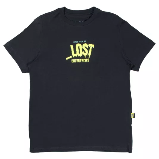 Camiseta Lost X Bob Esponja Horror Squid Cinza Chumbo