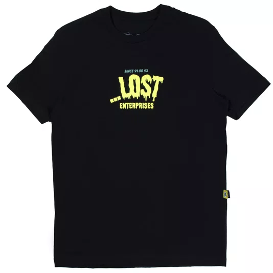 Camiseta Lost X Bob Esponja Horror Squid Preto