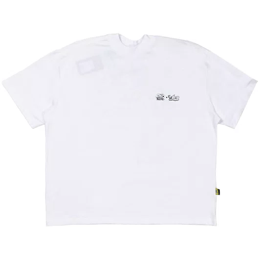 Camiseta Lost X Bob Esponja Quadrada Gary Artist Branco