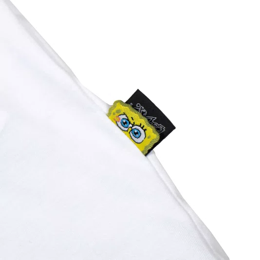 Camiseta Lost X Bob Esponja Quadrada Gary Artist Branco