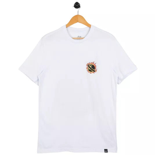 Camiseta Lost You Work I Skateboard Branco