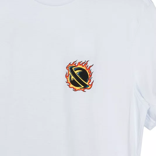 Camiseta Lost You Work I Skateboard Branco