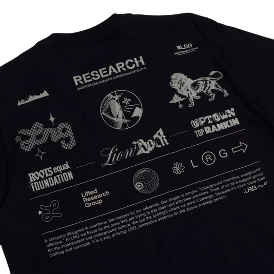 Camiseta Lrg Aligned Preto