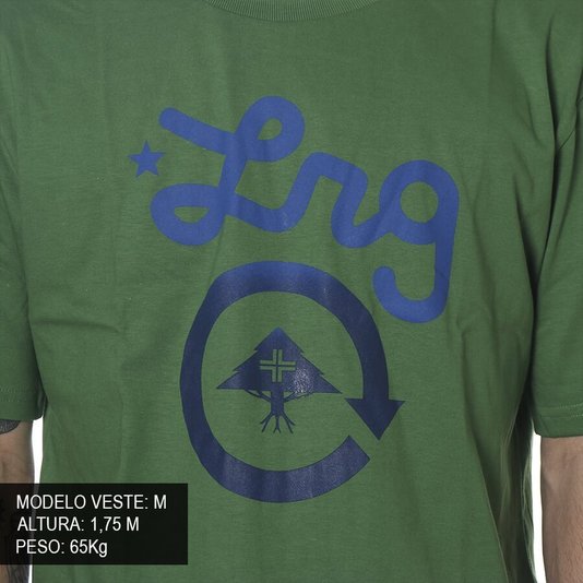 Camiseta Lrg Cycle Logo Verde/Azul