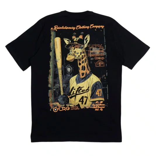 Camiseta Lrg Giraffe Dugout Preto