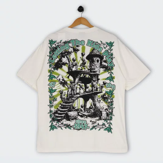 Camiseta Lrg Letting The Kids Play Tee Off White
