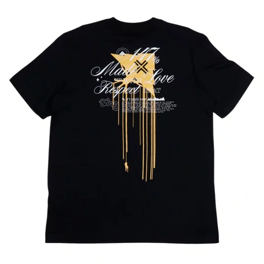 Camiseta Lrg Over Made With Love Preto