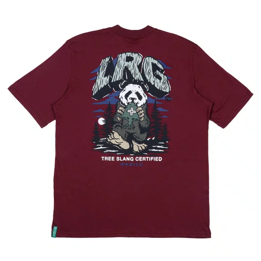 Camiseta Lrg Panda Squatch Bordo