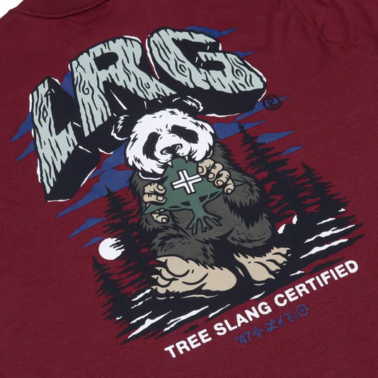 Camiseta Lrg Panda Squatch Bordo