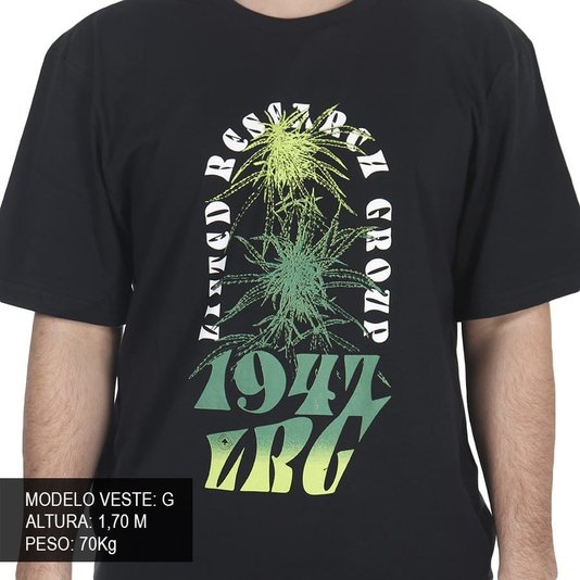 Camiseta Lrg Plant Preto