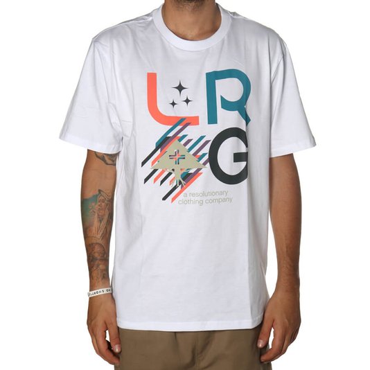 Camiseta LRG Stacked Branco
