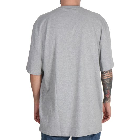 Camiseta Lrg Stay Stacked Size Cinza Mescla