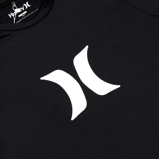 Camiseta Lycra Hurley M/L Icon Preto