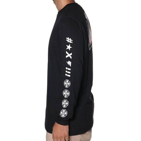 Camiseta Manga Longa Independent Ante Preto
